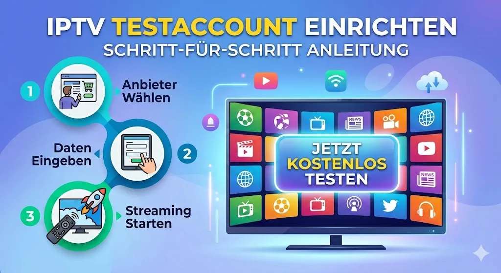 IPTV Test Account Einrichten Schritt-für-Schritt