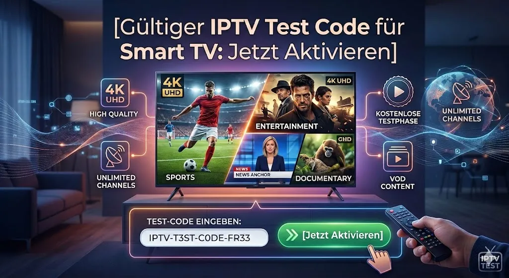 iptv test code smart tv