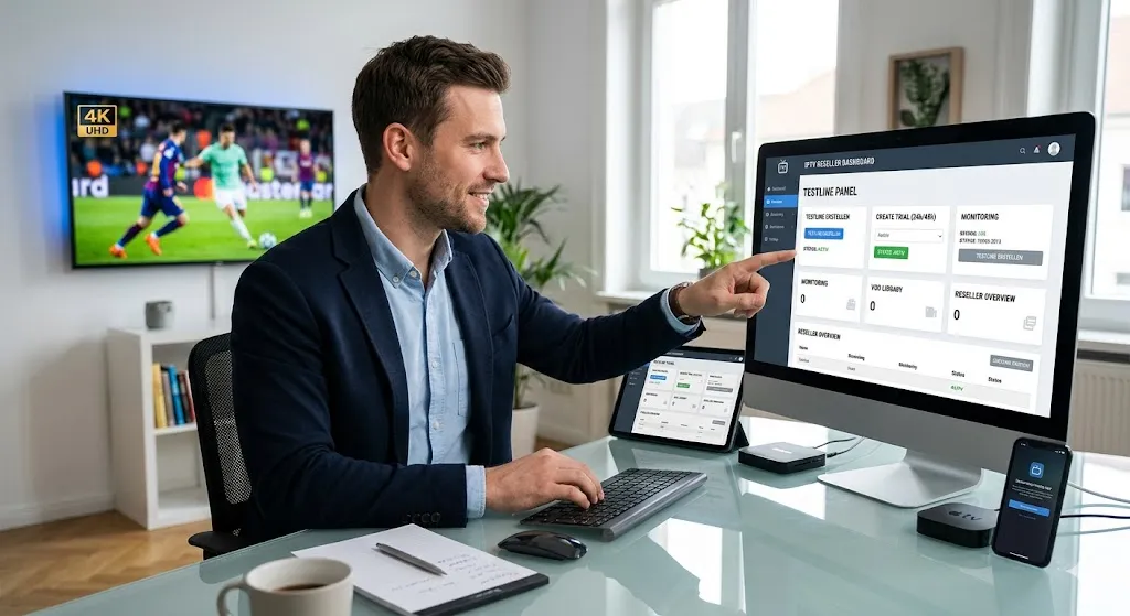 iptv testline panel reseller